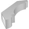 Ekena Millwork 3 1/2-in. W x 18-in. D x 22-in. H Olympic Architectural Grade PVC Knee Brace BRCP035X18X22OLY - alternate 3